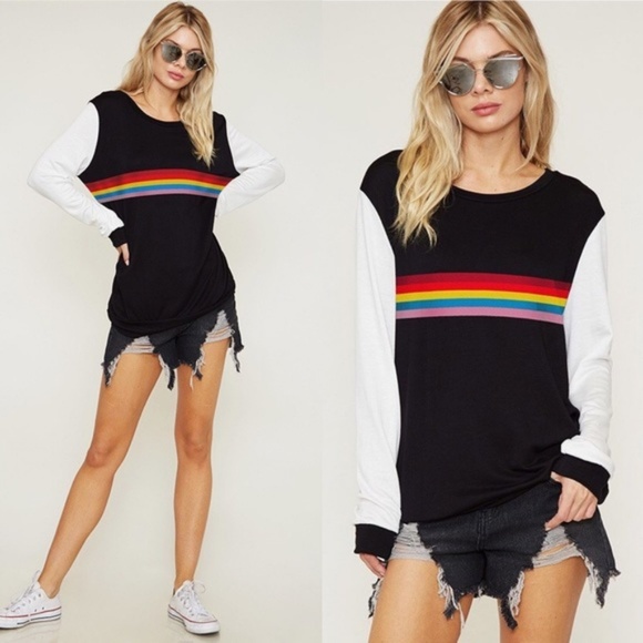 Paris&Pearle Tops - Weekend Vibes Printed Raglan Top